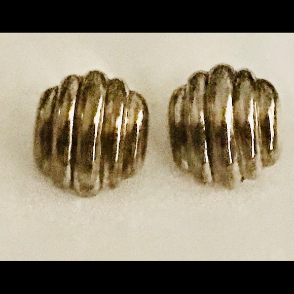 Handmade Sterling Silver Pierced Earrings - Picture 10 of 16